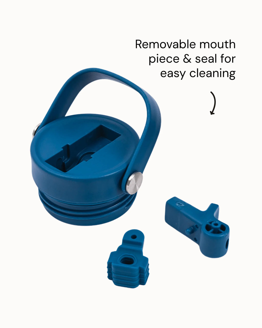 MontiiCo Insulated Quench Sipper Drink Bottle 700ml - Denim