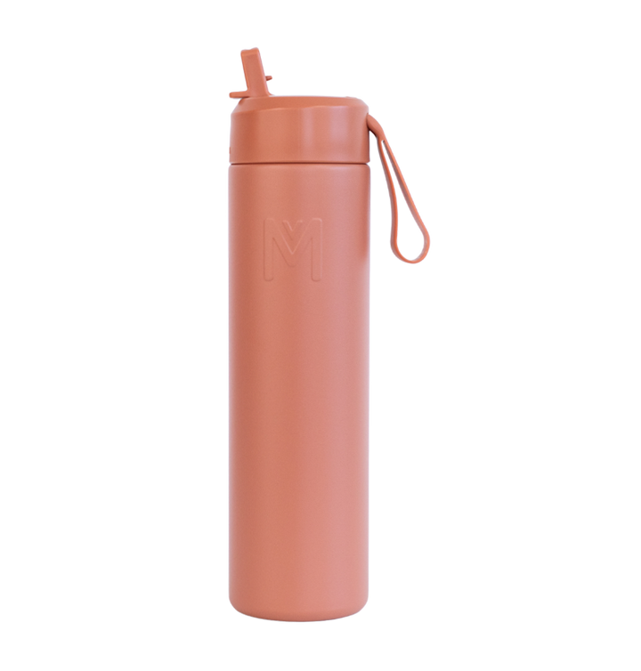 MontiiCo Fusion 700ml Insulated Sipper Lid Drink Bottle | Clay