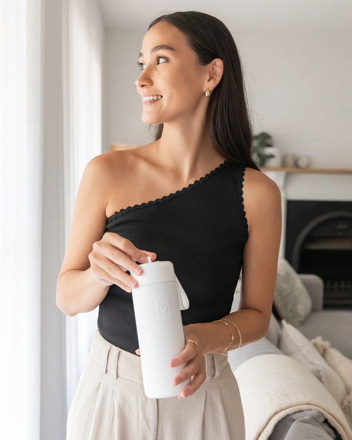 MontiiCo Fusion Sipper Lid Drink Bottle | Blizzard - 475ml