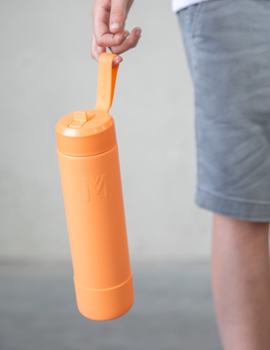 MontiiCo Fusion Sipper Lid Drink Bottle | Tangerine - 700ml