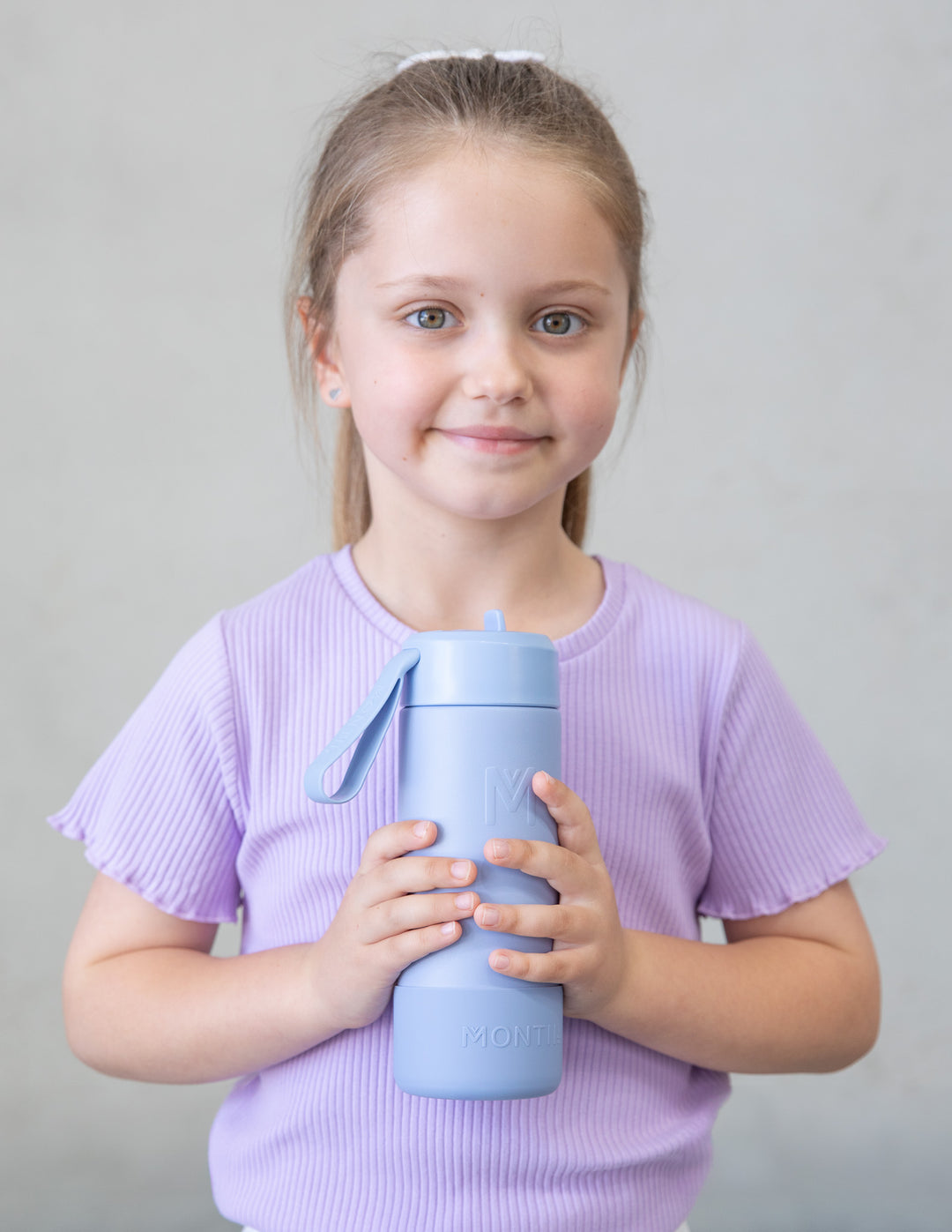 Montiico Fusion 350ml Sipper Drink Bottle - Cloud