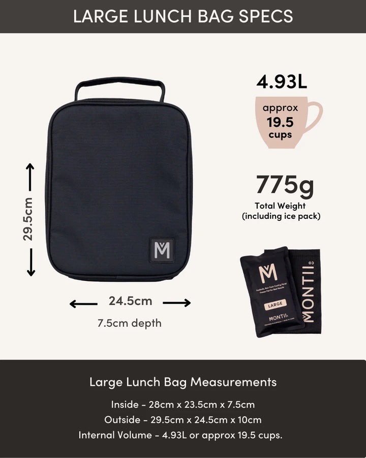 Montiico Large Insulated Lunch Bag - Arcade
