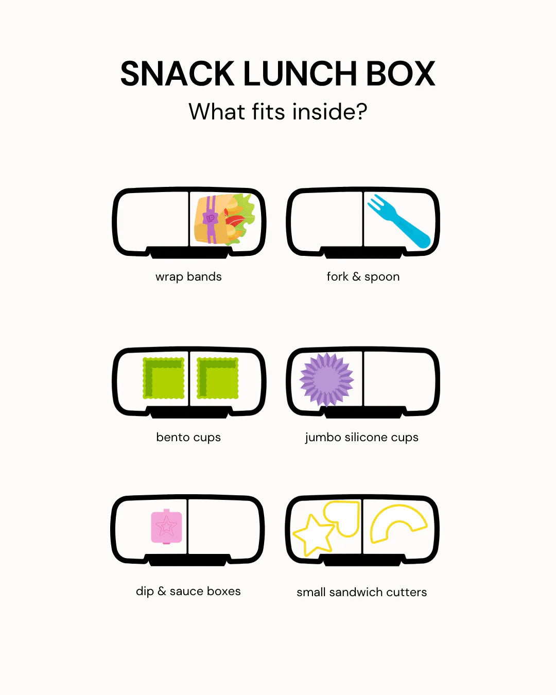 Montiico Bento Snack Lunch Box - Lilac