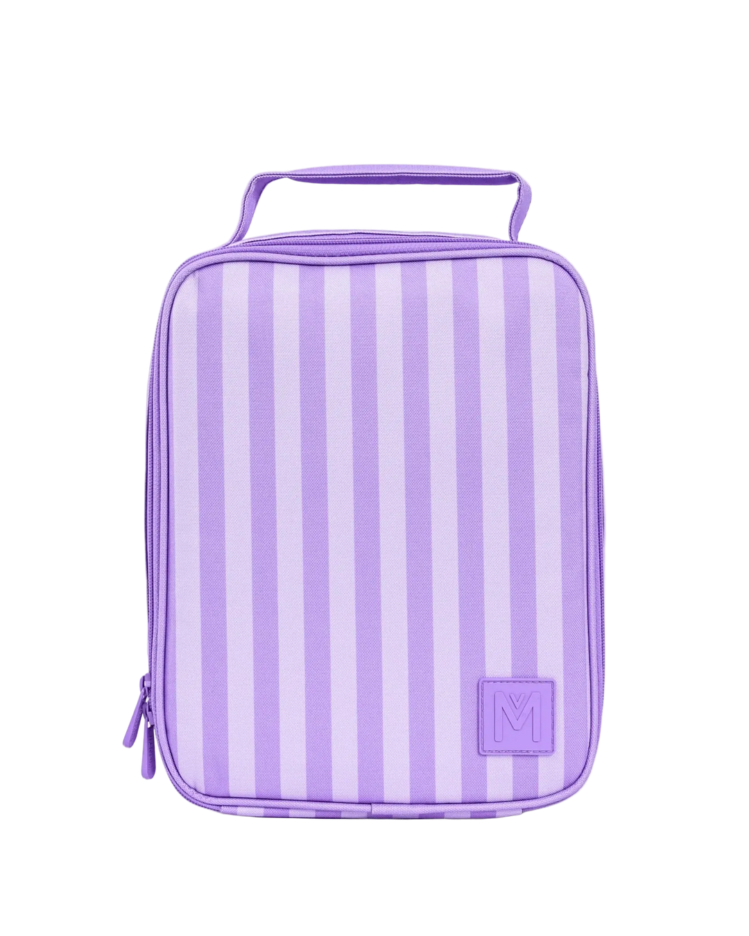Montiico Large Insulated Lunch Bag - Lilac Stripe