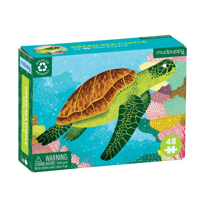 Mini Puzzle Ocean 48 Piece - Green Turtle