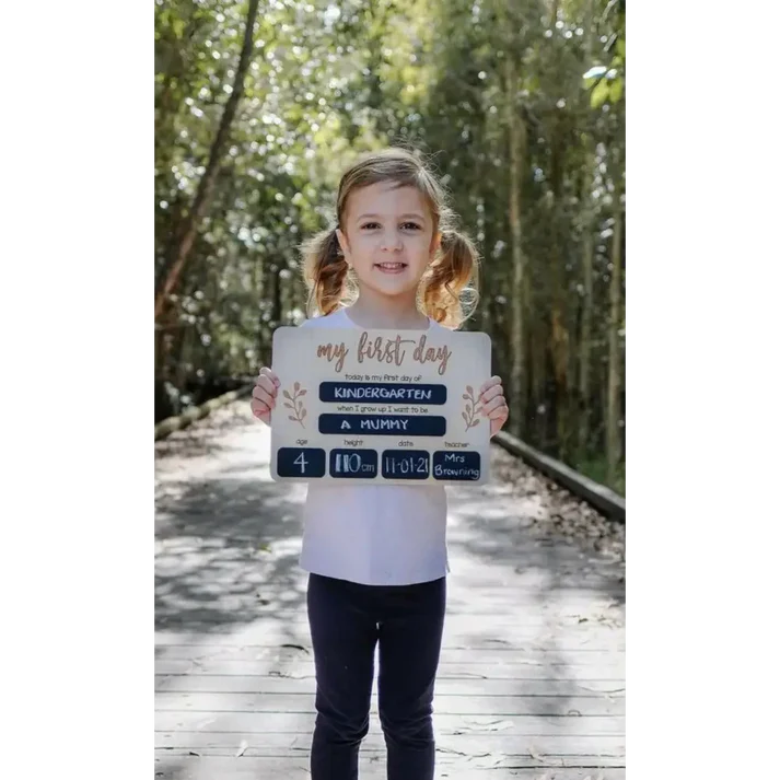 My First Day School Reusable Chalkboard