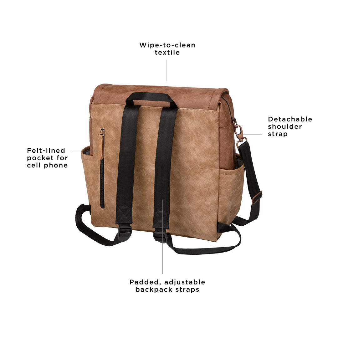 Nappy Bag Boxy Backpack - Brioche