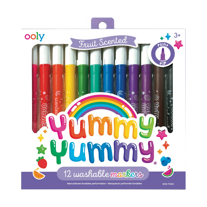 Yummy Yummy Fruit Scented Markers - Set of 12
