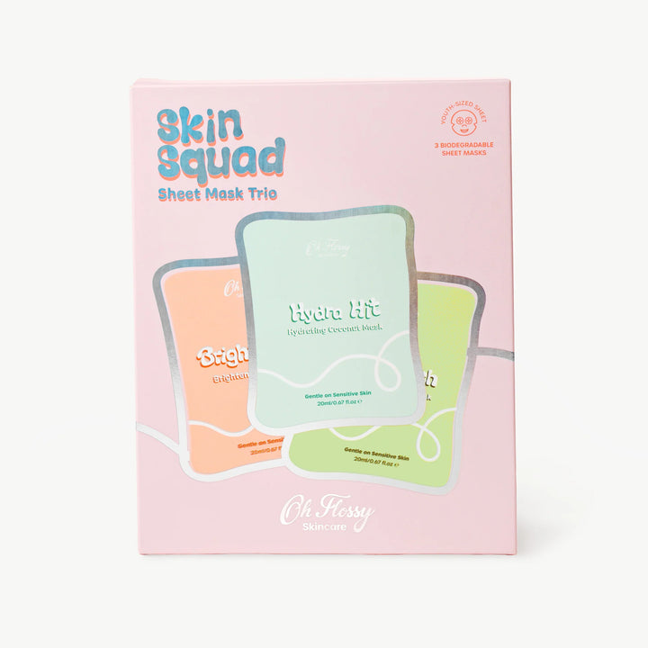 Oh Flossy Skincare - Skin Squad Sheet Mask Trio