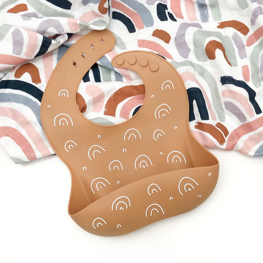 One Chew Three Silicone Catch Bib - Elements