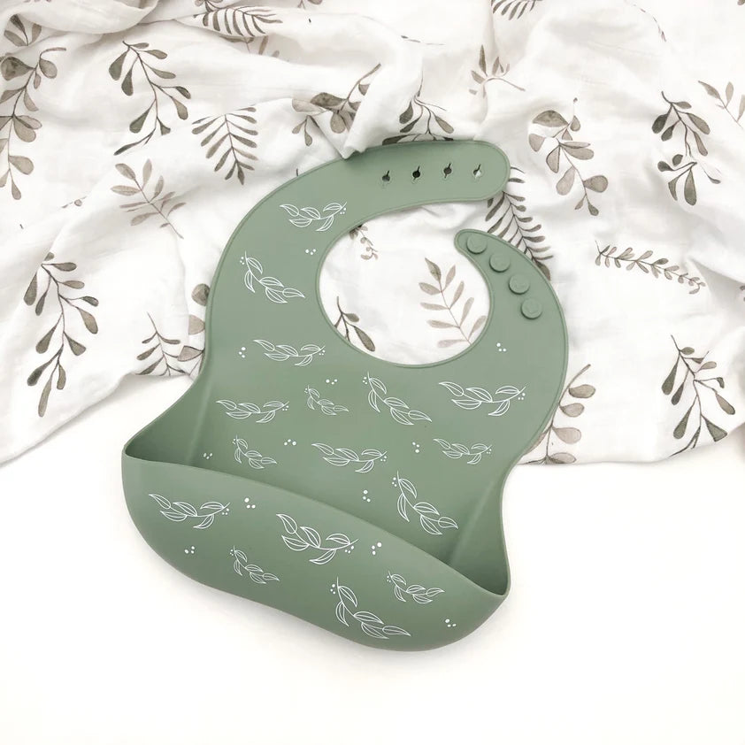 One Chew Three Silicone Catch Bib - Elements