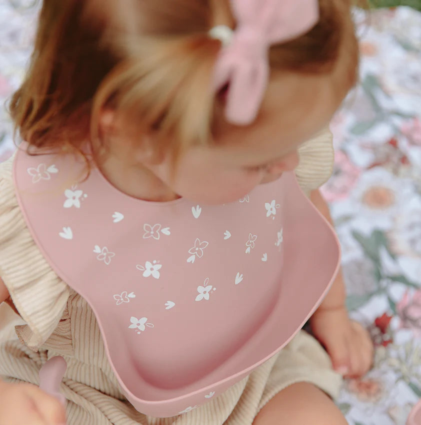 One Chew Three Silicone Catch Bib - Elements