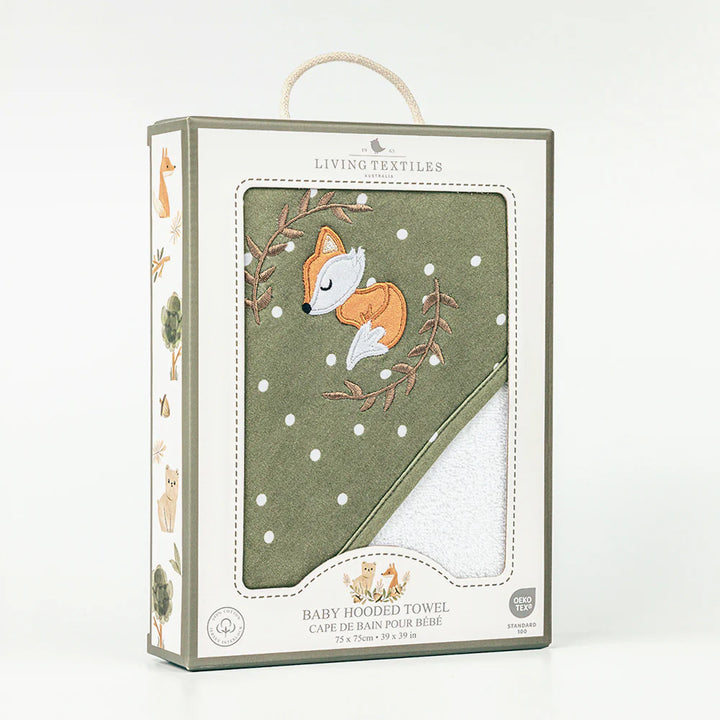 Organic Cotton Hooded Towel - Forest Retreat