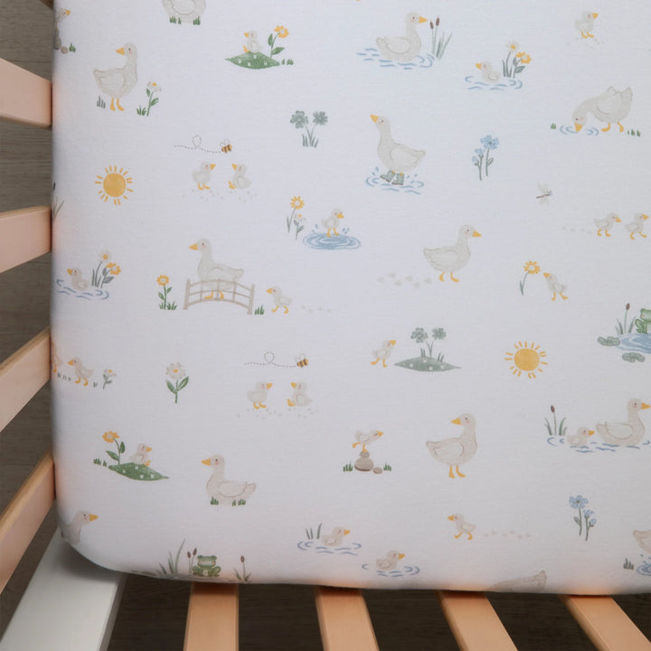Organic Jersey Cot Fitted Sheets 2 Pack - Goosey Goosey