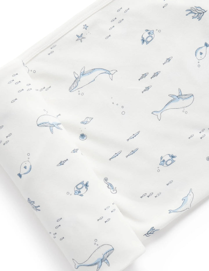 Purebaby Organic Bunny Rug Wrap -  Nautical