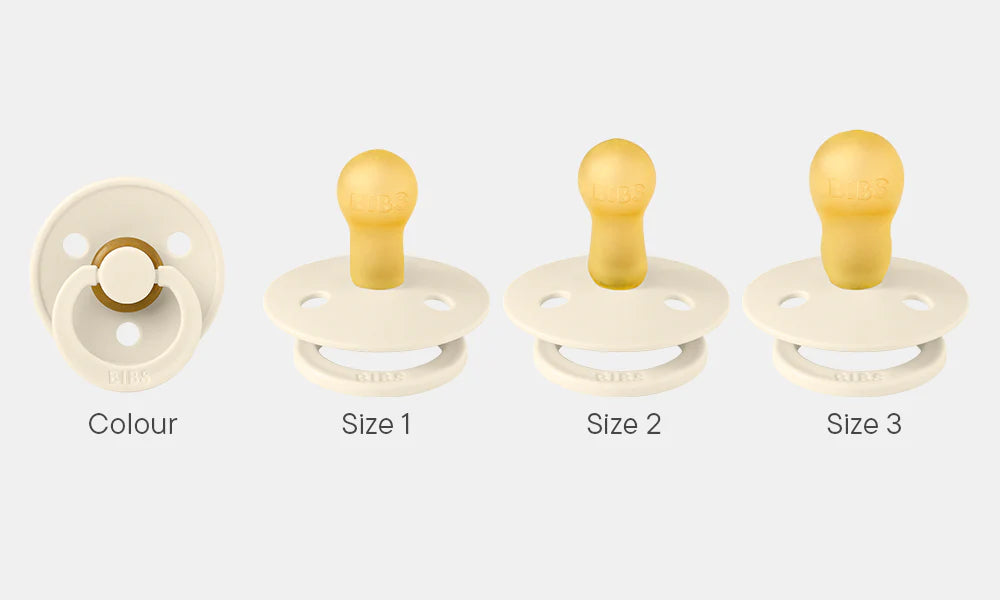 BIBS Round Colour Latex Dummies Twin Pack Size 3 (18+ Months)