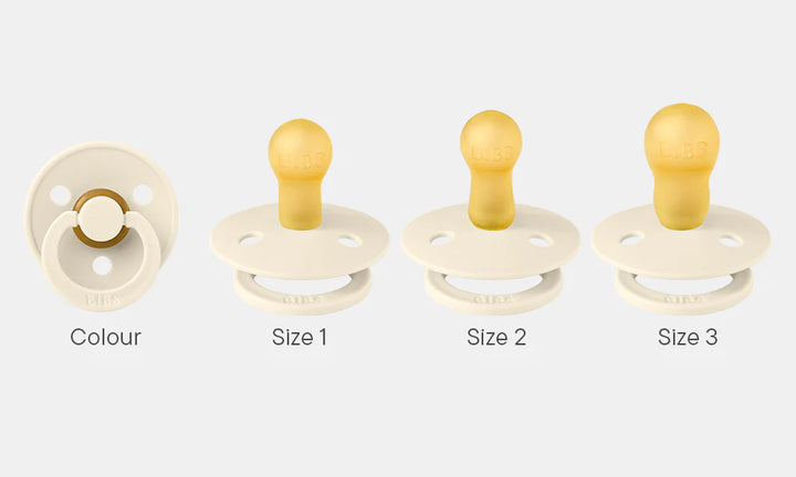 BIBS Round Colour Latex Dummies Twin Pack Size 3 (18+ Months)