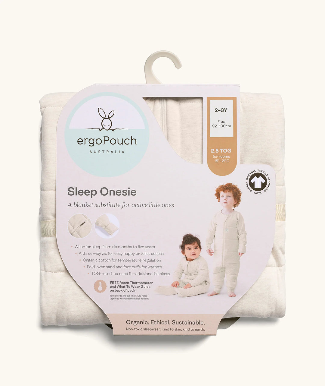 ergoPouch Sleep Onesie TOG 2.5 - Daisies