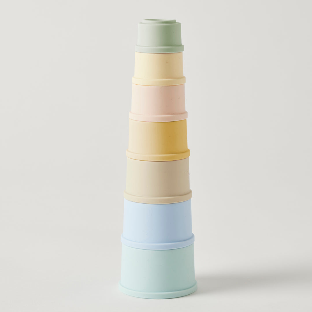 Pastel Bathtime Stacking Cup Set