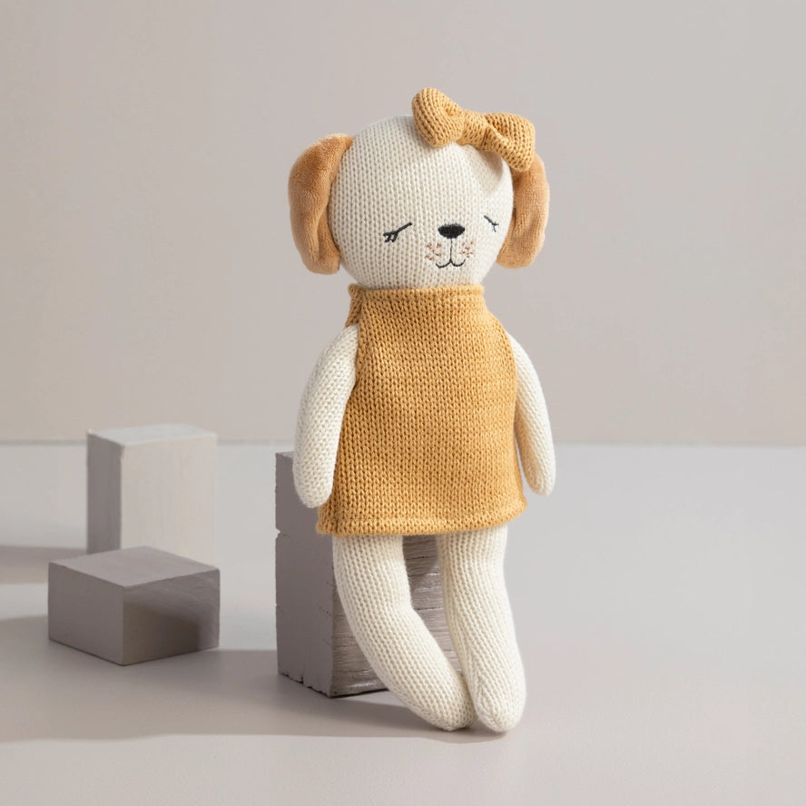 Paula the Puppy Knitted Plush Toy