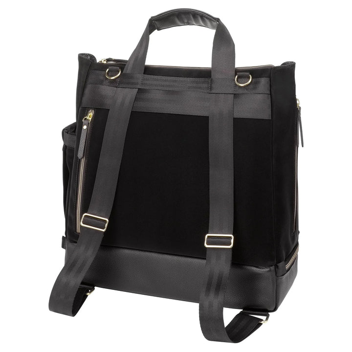 Pivot 2 in 1 Nappy Bag Tote & Backpack - Black