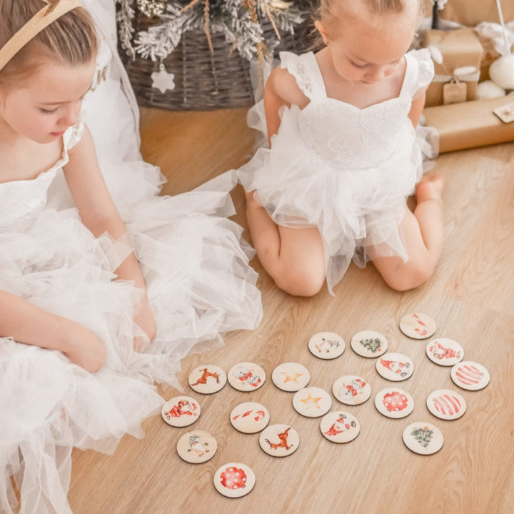 Christmas Timber Match Up Game