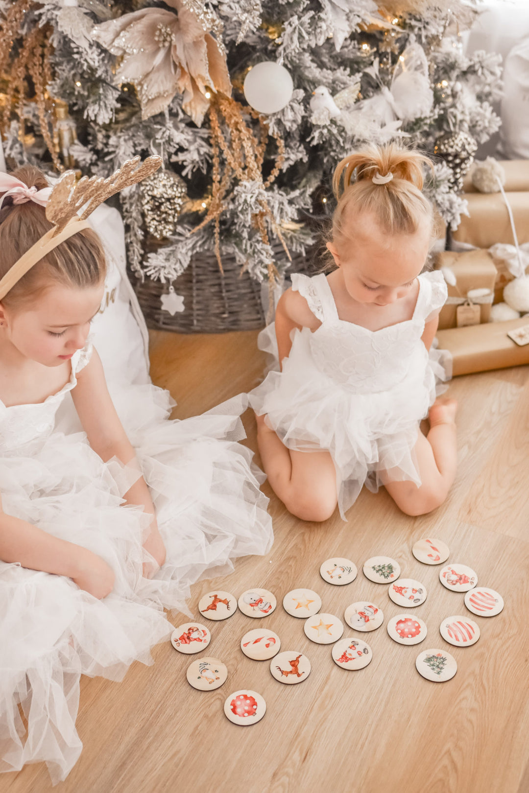 Christmas Timber Match Up Game