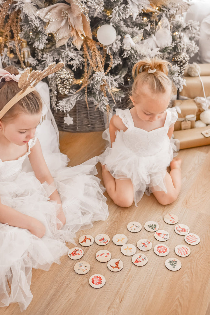 Christmas Timber Match Up Game