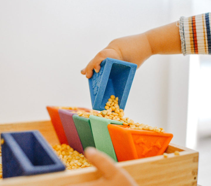 Jellystone TriBlox Sensory Play Blocks - Rainbow Bright