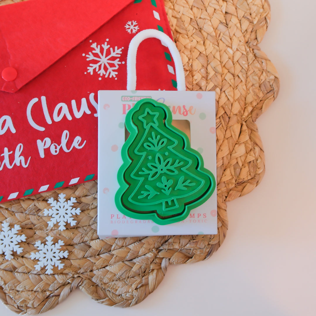 Play Sense Eco Christmas Playdough Stamp | Nordic Tree