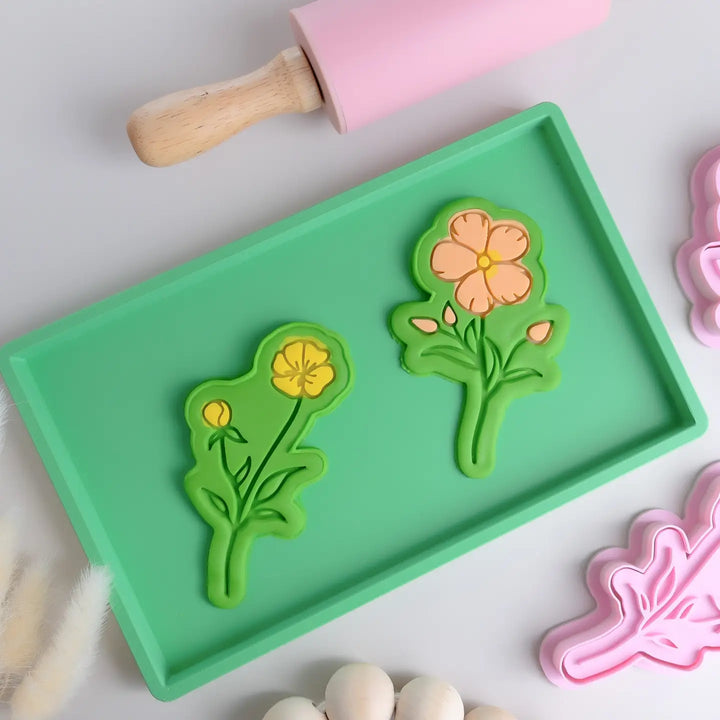 Eco Playdough Stamp | Forget-Me-Not