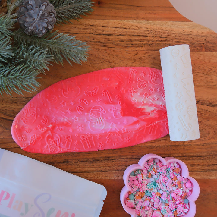 Play Sense Eco Textured Roller | Snowman