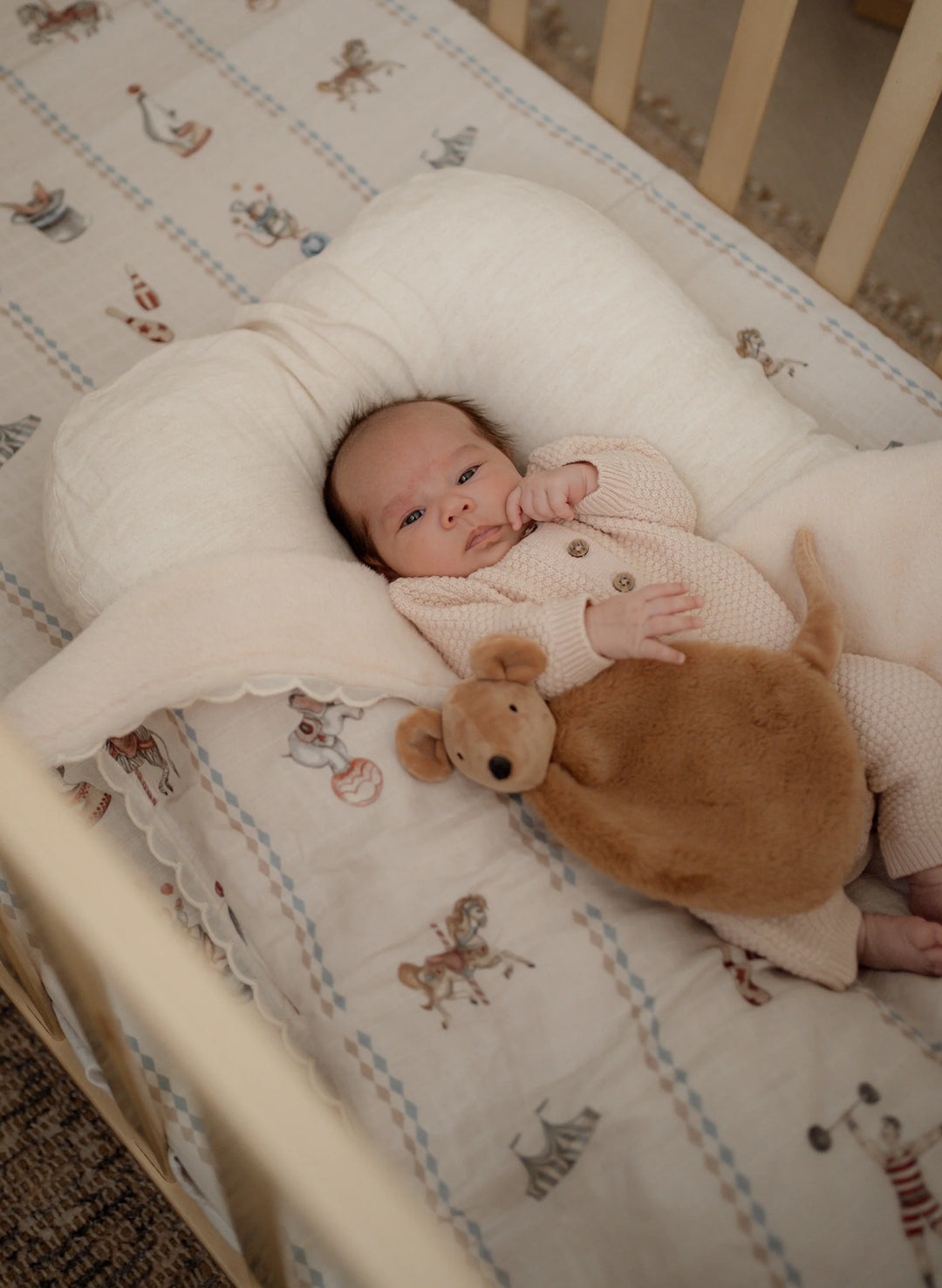 Pop Ya Tot Organic Le Cirque Fur Lined Blanket
