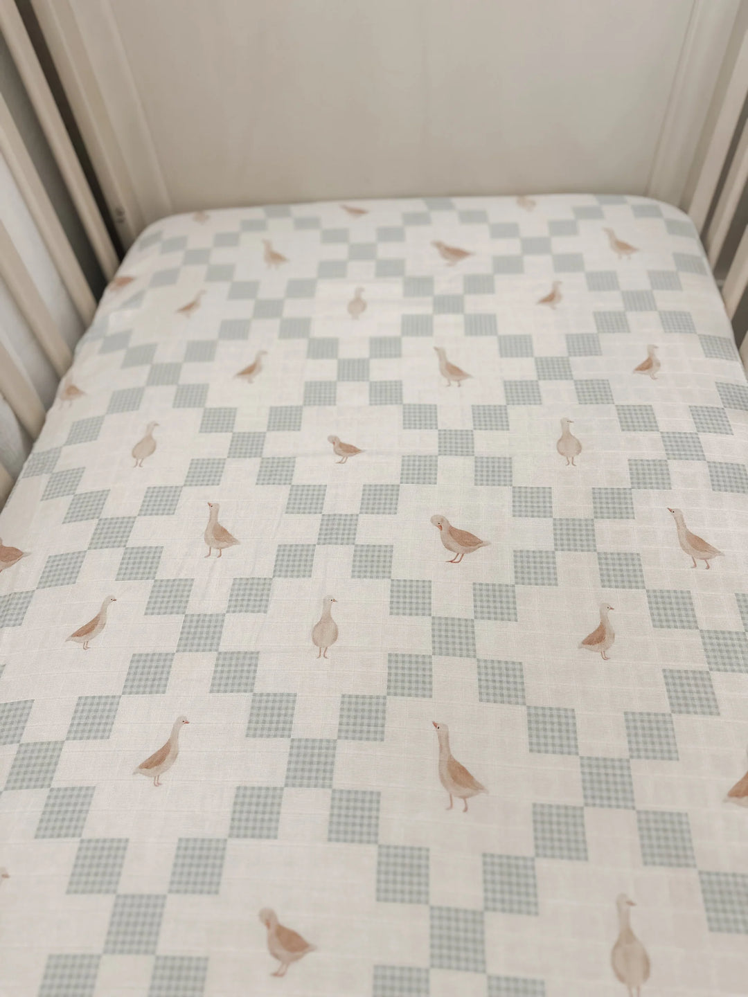 Pop Ya Tot Organic Muslin Cot Sheet - Goosey Gander