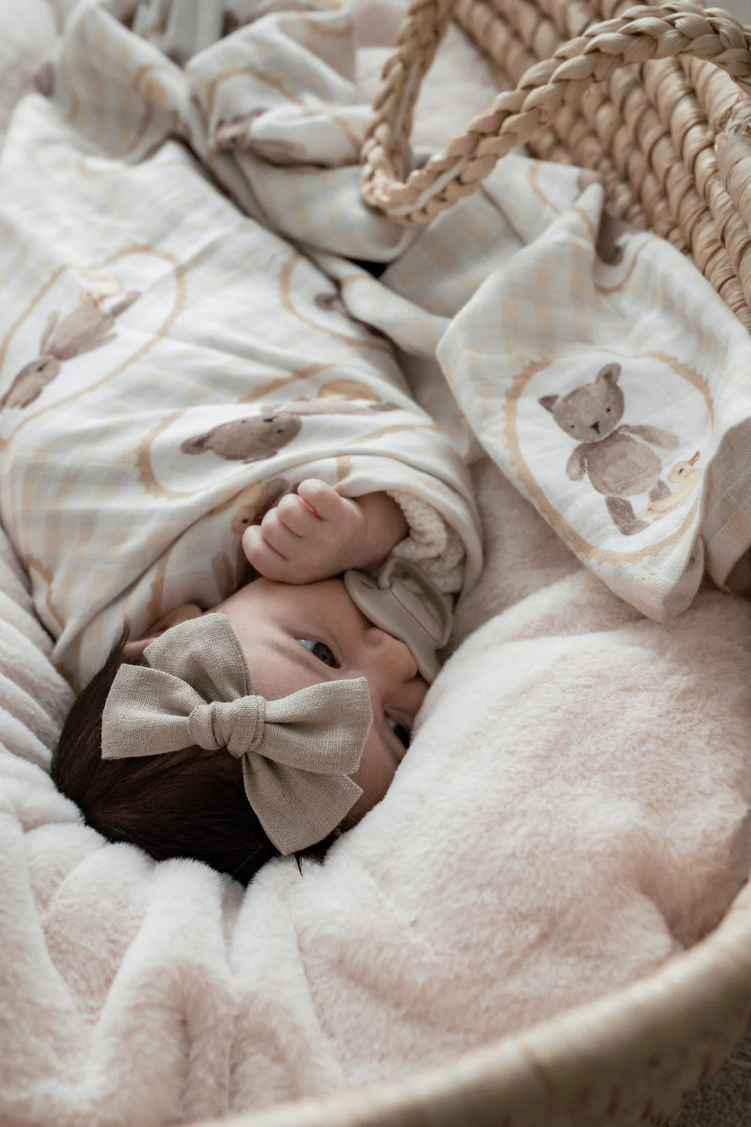 Pop Ya Tot Organic Muslin Swaddle - Ted and Duck