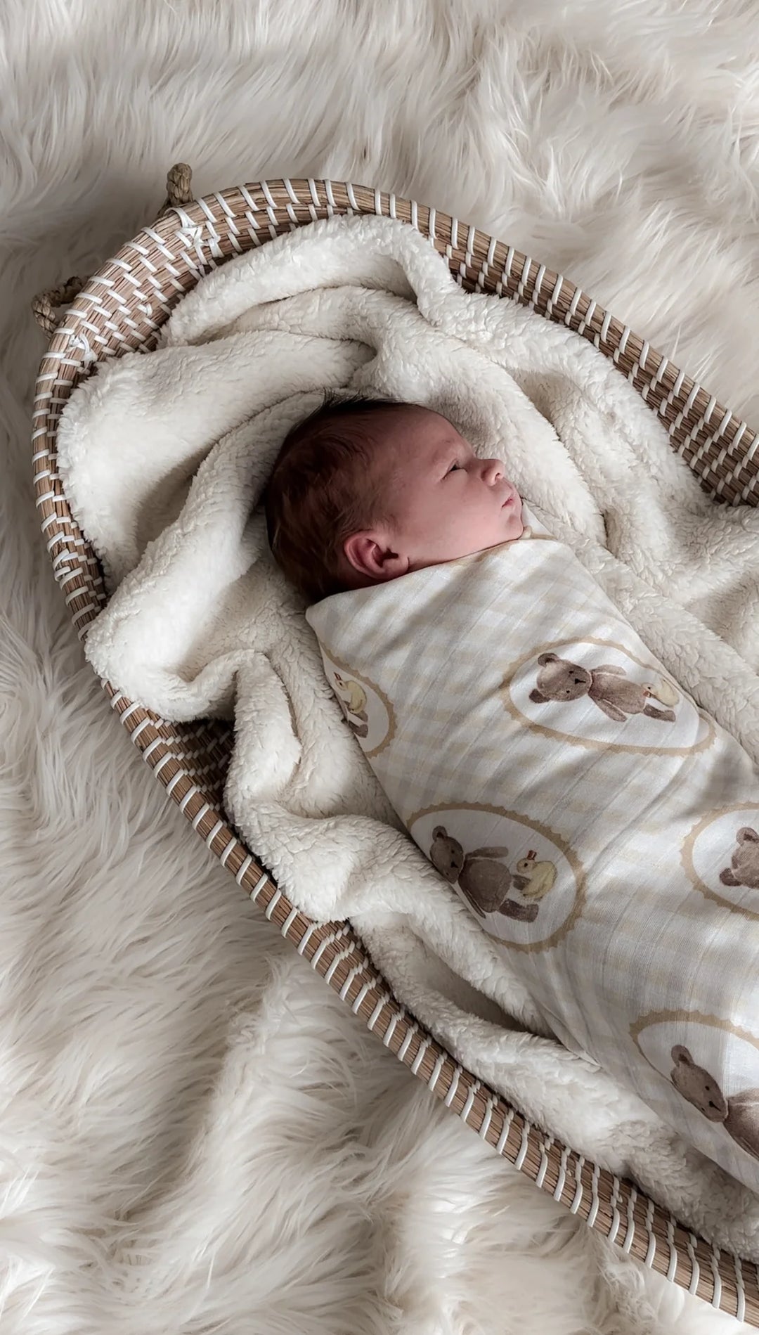 Pop Ya Tot Organic Muslin Swaddle - Ted and Duck