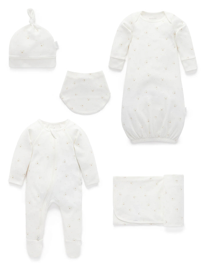 Purebaby Organic Vanilla Bear Welcome Baby Pack $120+ Value