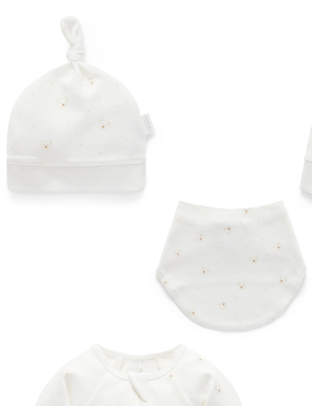 Purebaby Organic Vanilla Bear Welcome Baby Pack $120+ Value