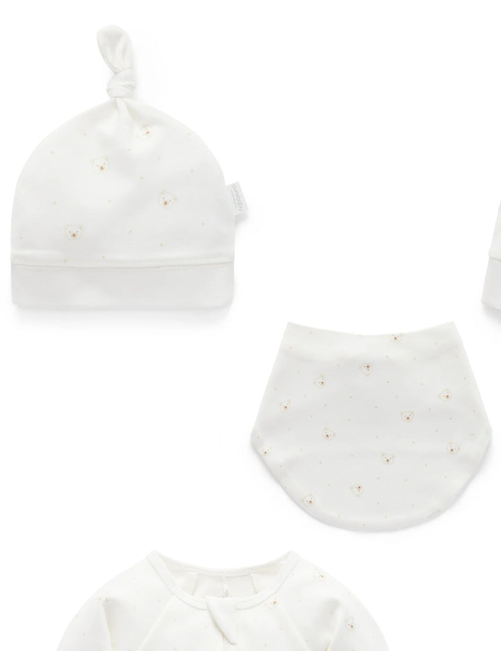 Purebaby Organic Vanilla Bear Welcome Baby Pack $120+ Value