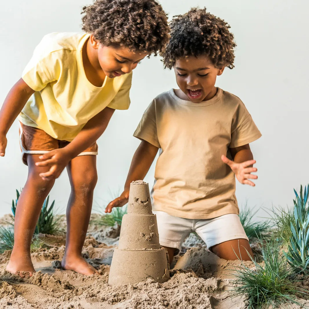 Quut Alto Sandcastle Creator Set - Lagoon Green + Mellow Yellow + Vintage Blue