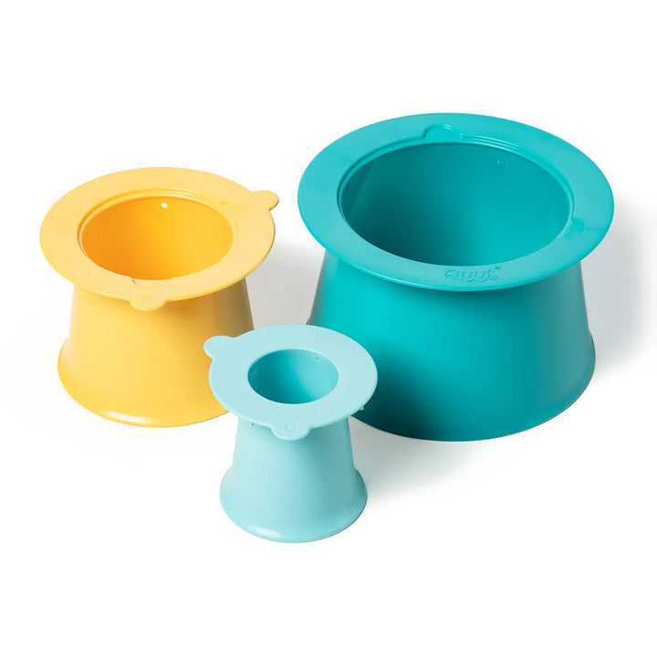 Quut Alto Sandcastle Creator Set - Lagoon Green + Mellow Yellow + Vintage Blue