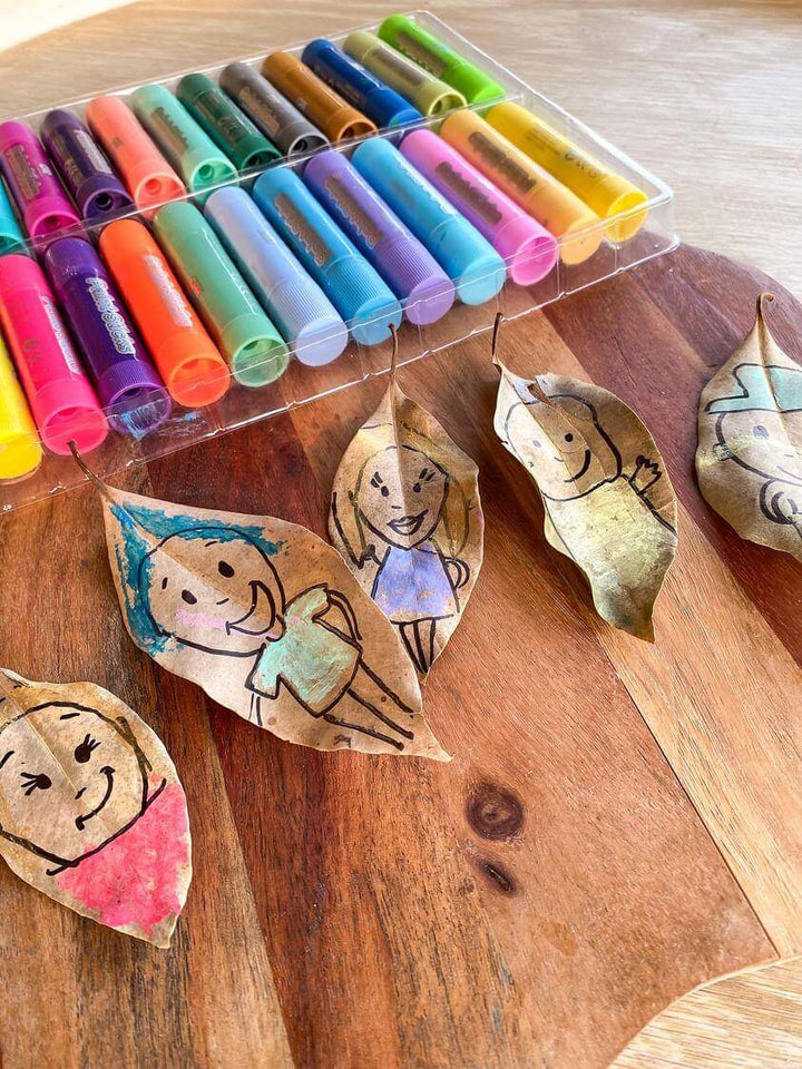 Rainbow Paint Sticks - 24 Pack Assorted