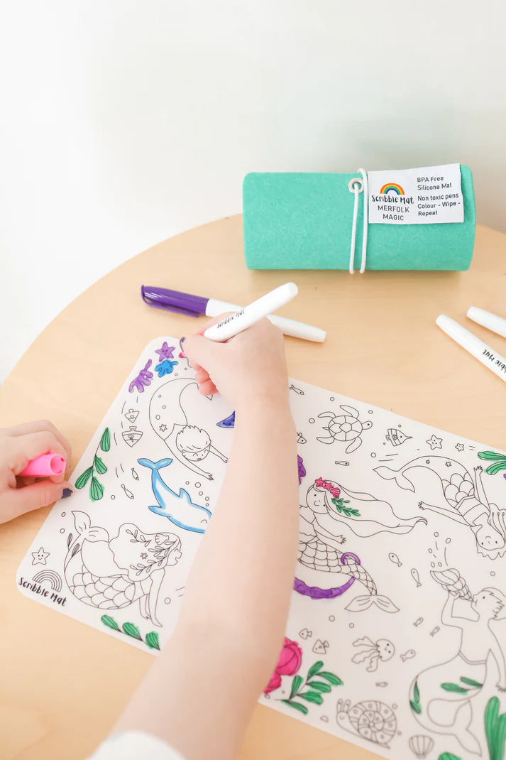 Reusable Scribble Mat Set | Merfolk Magic