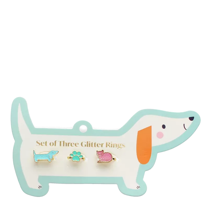 Rex London Glitter Rings - Pets