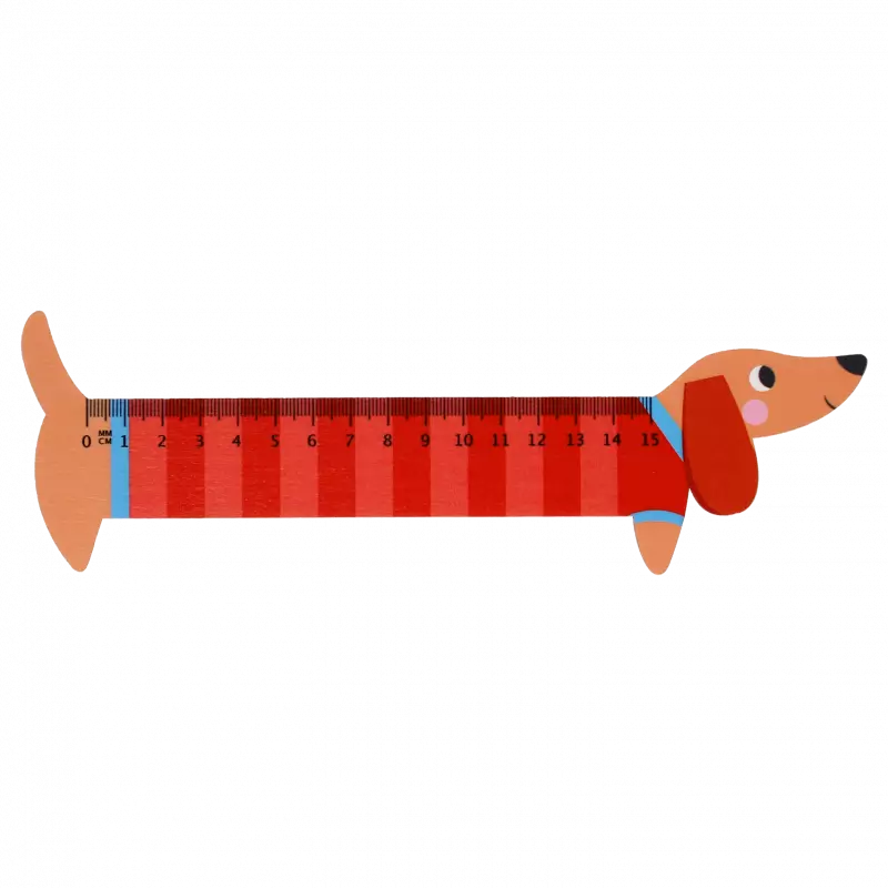Rex London Wooden Ruler Sausage Dog