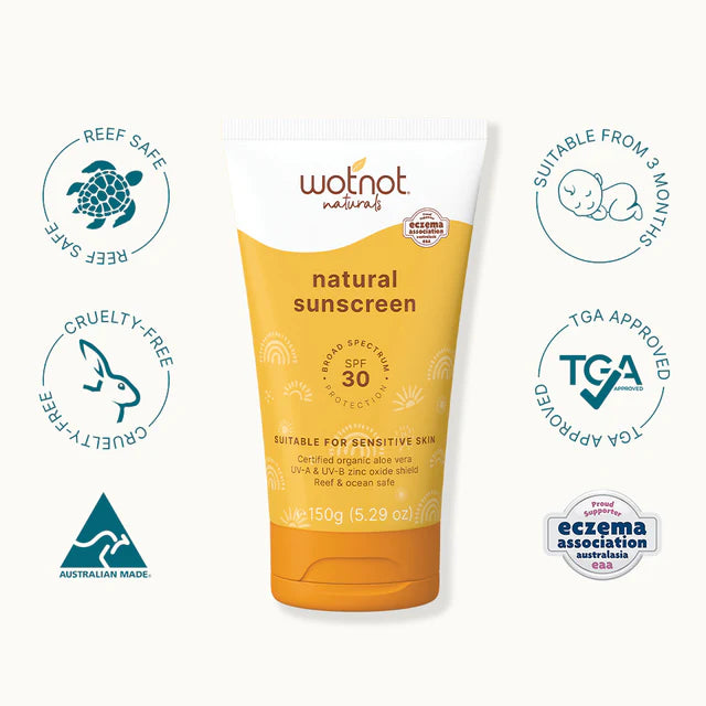 Wotnot Moisturising Family Sunscreen SPF 30 150g