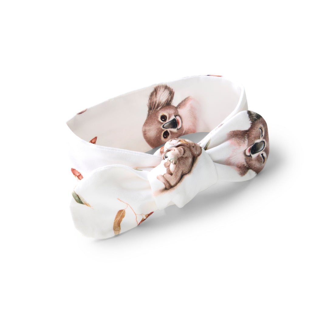 Snuggle Hunny Organic Top Knot Headband - Koala