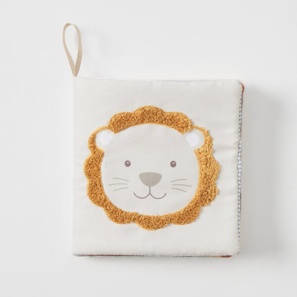 Lion & Safari Friends Crinkle Plush Play Book