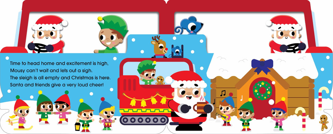 Santa's Sleigh Ride Shaped Board Book
