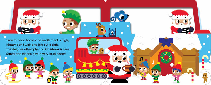 Santa's Sleigh Ride Shaped Board Book